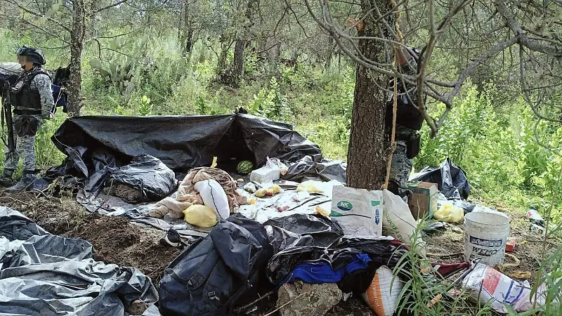 Destruyen campamento en El Durazno, Chalchihuites, Zacatecas