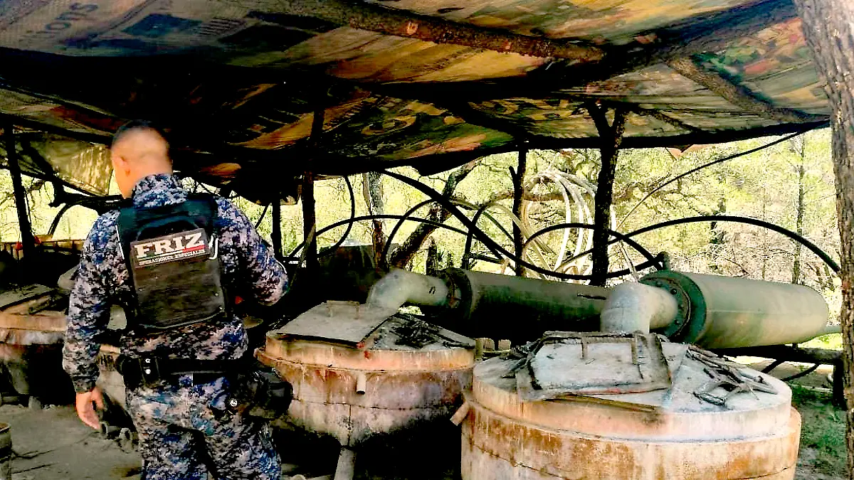 Desmantelan megalaboratorio durante operativo Tornado en Sombrerete, Zacatecas