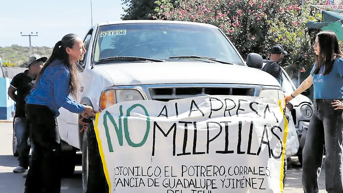 Protesta ciudadana contra presa milpillas