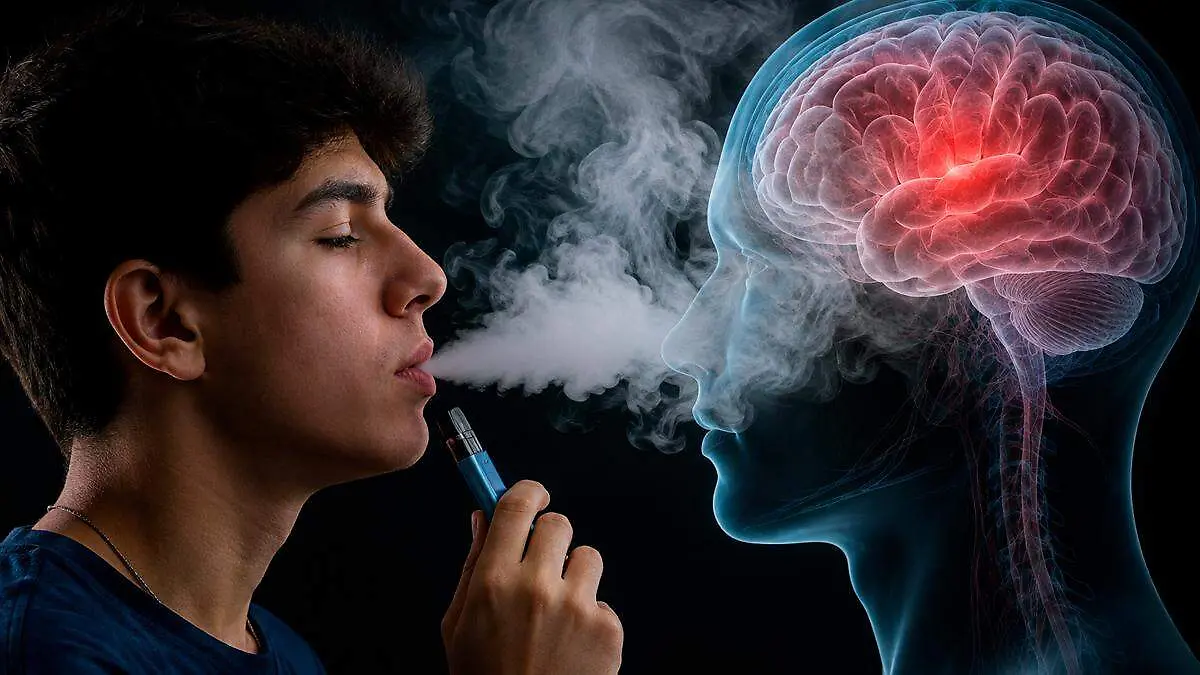 Persona vapeando