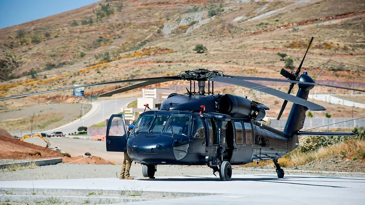 Helicóptero de la Secretaría de Seguridad Pública de Zacatecas