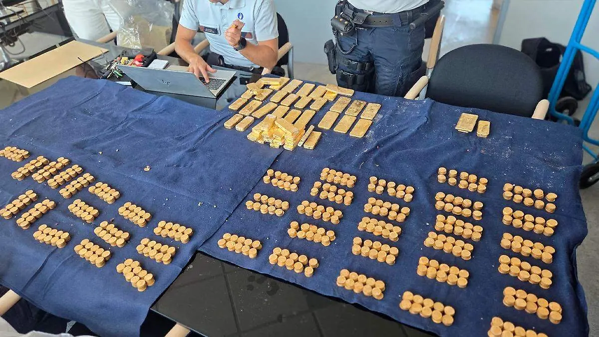 Hallazgo de piezas de oro