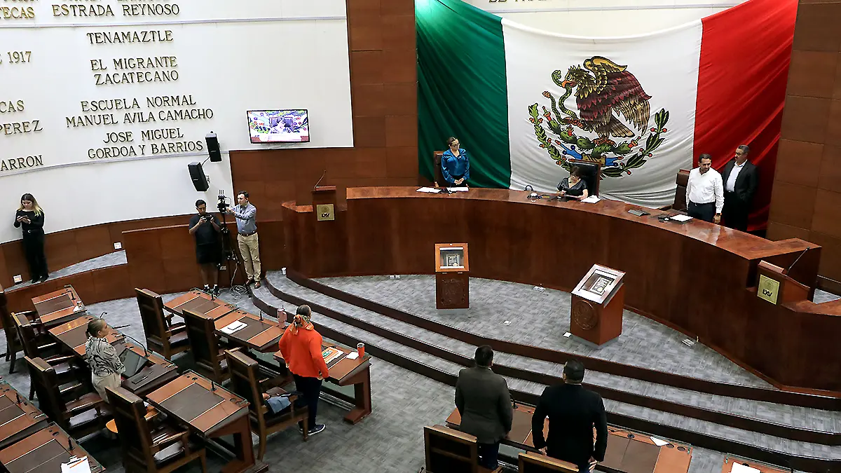 Salón de plenos de la Legislatura del estado de Zacatecas