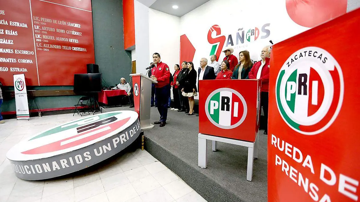 Conferencia de prensa PRI Zacatecas