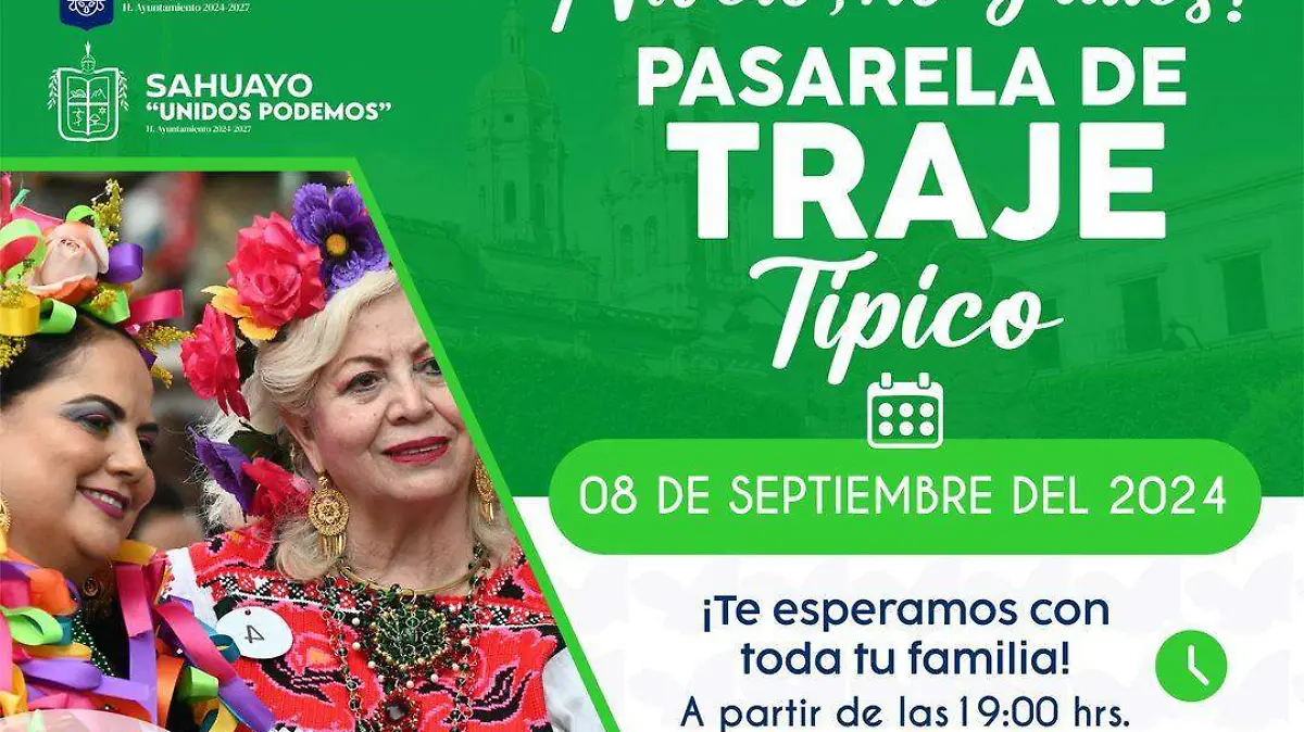 Anuncio de Pasarela de Trajes Típicos