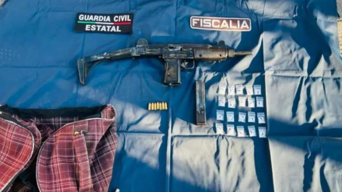 Armas y droga decomisadas