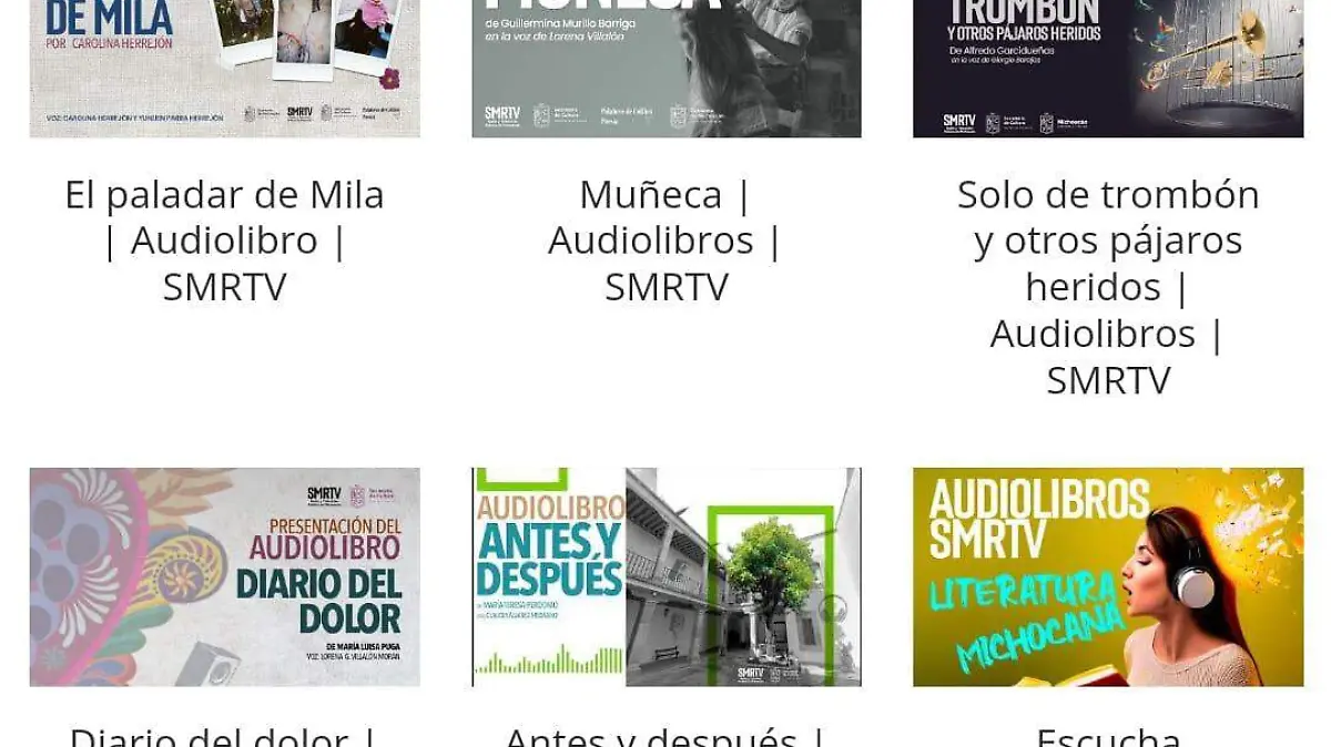 Audiolibros de autores Michoacanos 