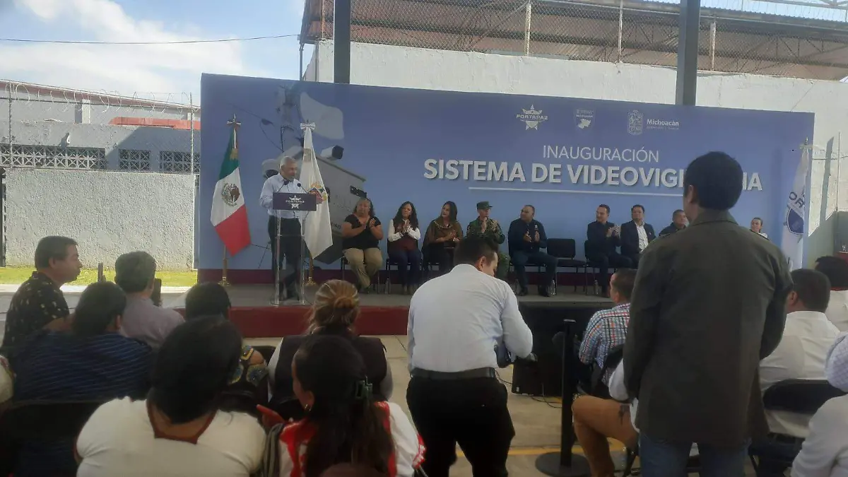 Inauguración de sistema de videovigilancia en Jacona
