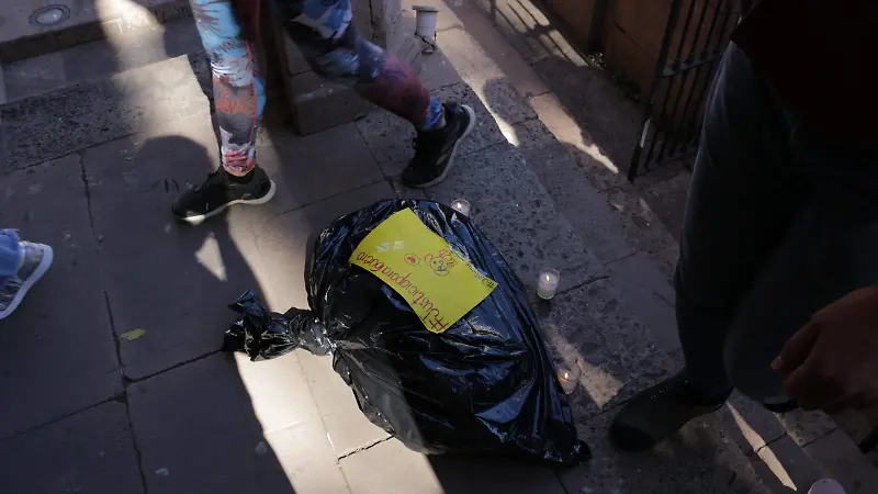 Muestra simbólica en Marcha Jacona