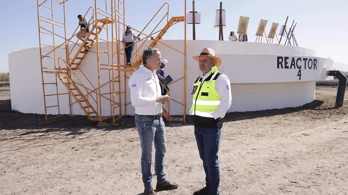 Visita del gobernador a planta tratadora de Zamora