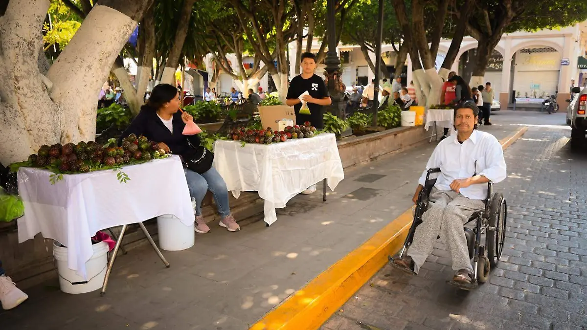 Venta de pitayas en Sahuayo