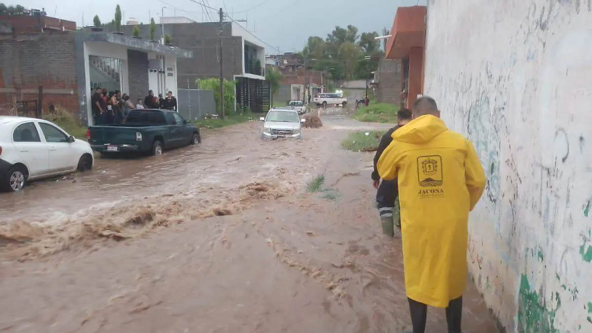 inundaciones en Jacona