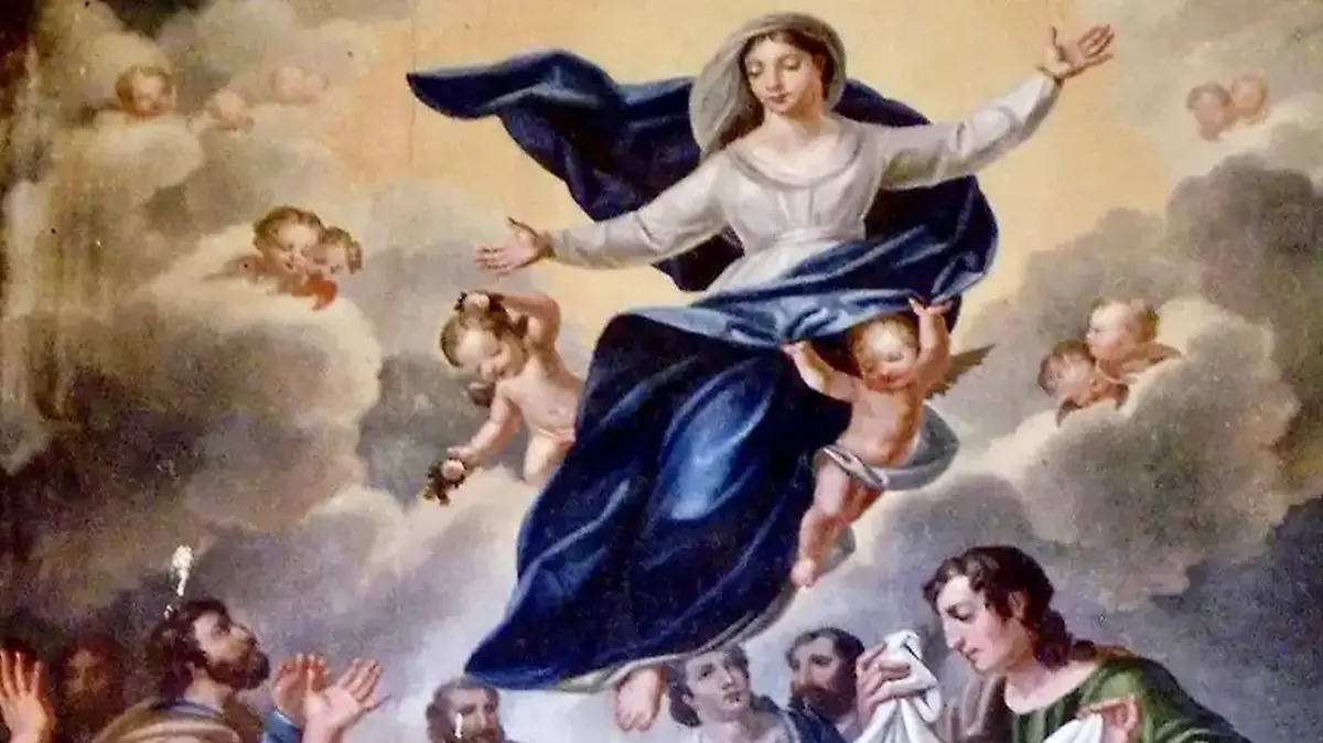 Pintura de la Asunción de María 