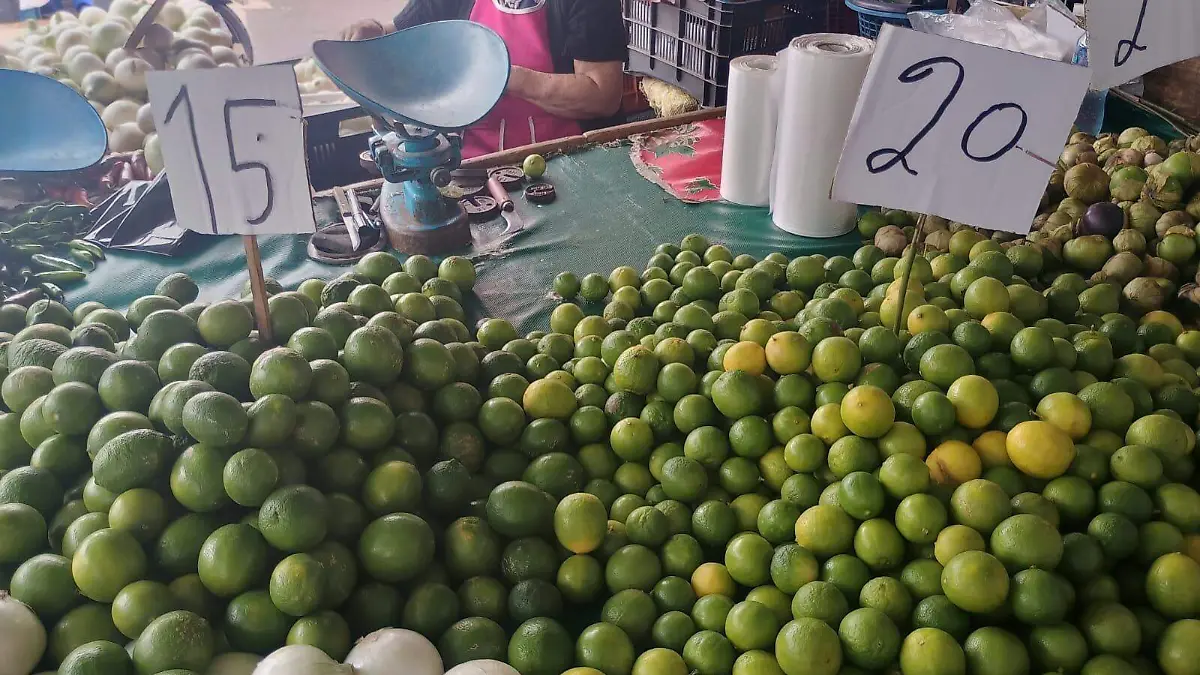 Limones y su precio en mercados