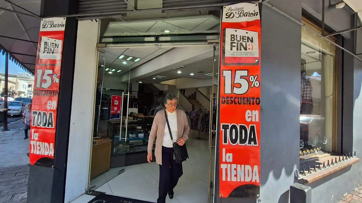 Tienda con anuncios de Buen Fin