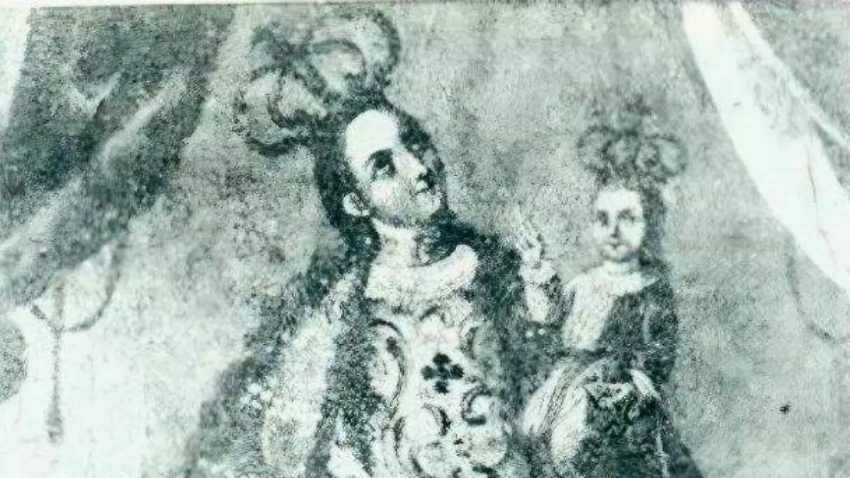 Pintura de Nuestra Señora de la Raiz siglo XVIII