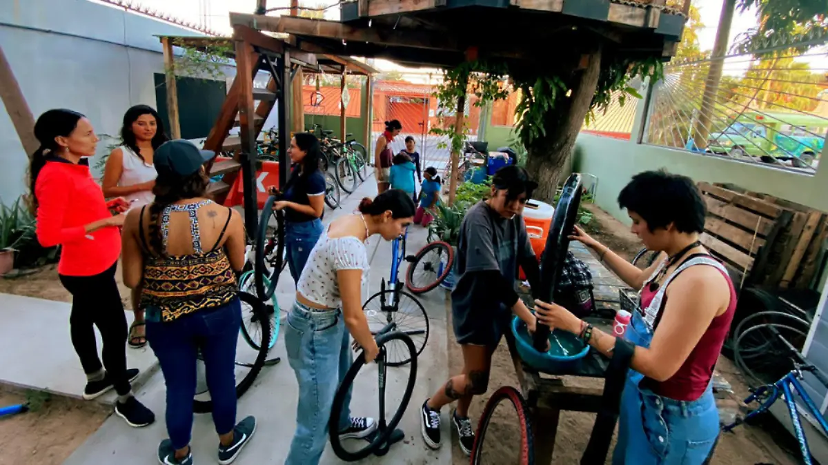 Taller para reparar bicicletas