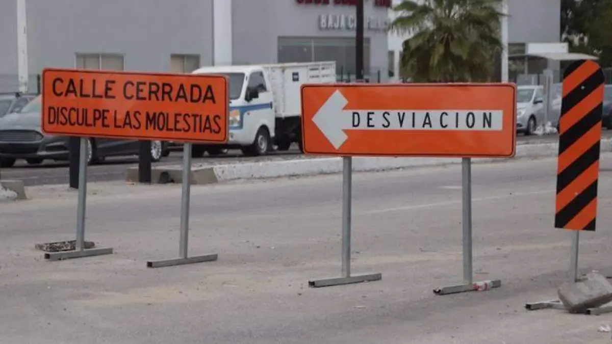 Obras de pavimentación en La Paz