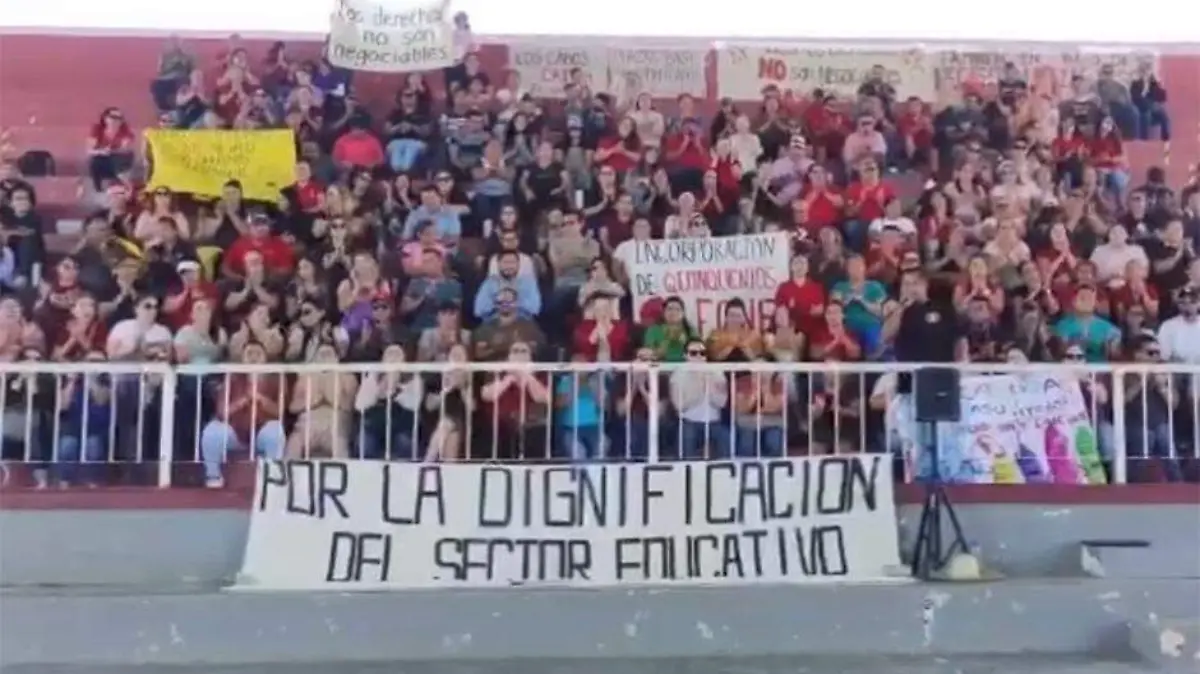 Magisterio seguira lucha en Los Cabos
