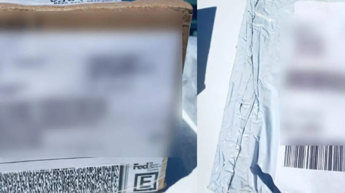 aseguran drona enviada por paqueteria