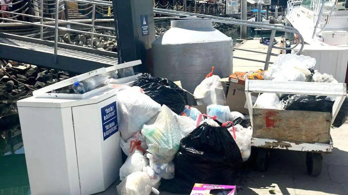 basura se acumula en marina de CSL 2