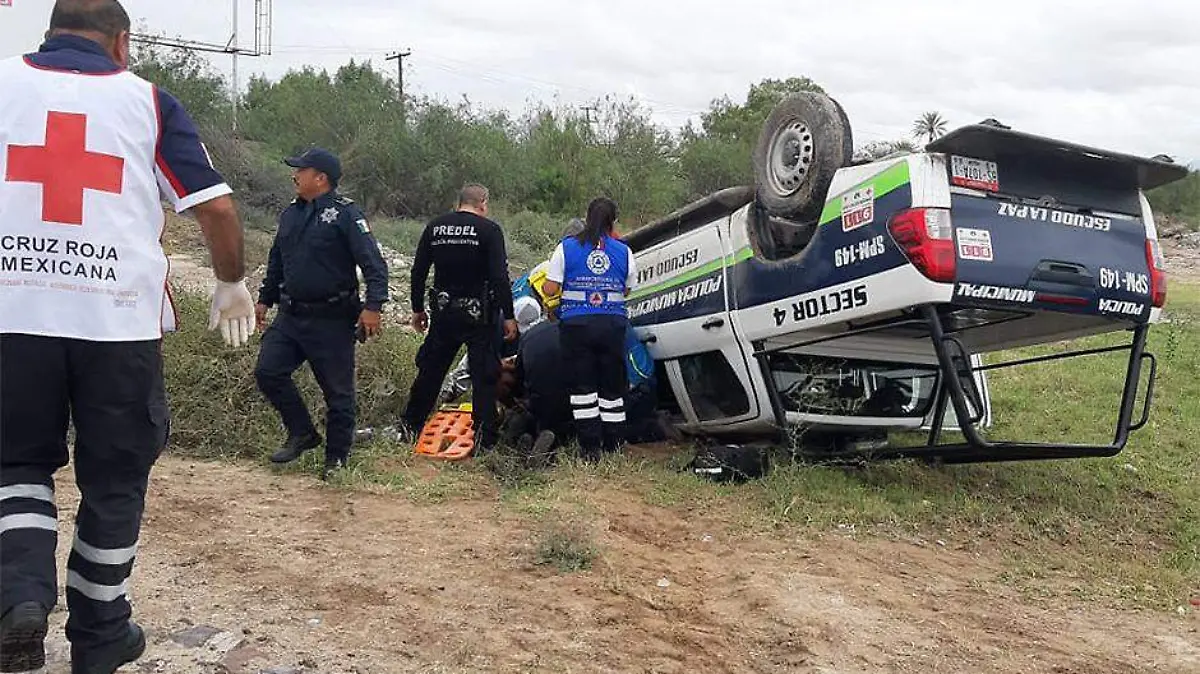 Patrulla accidente La Paz
