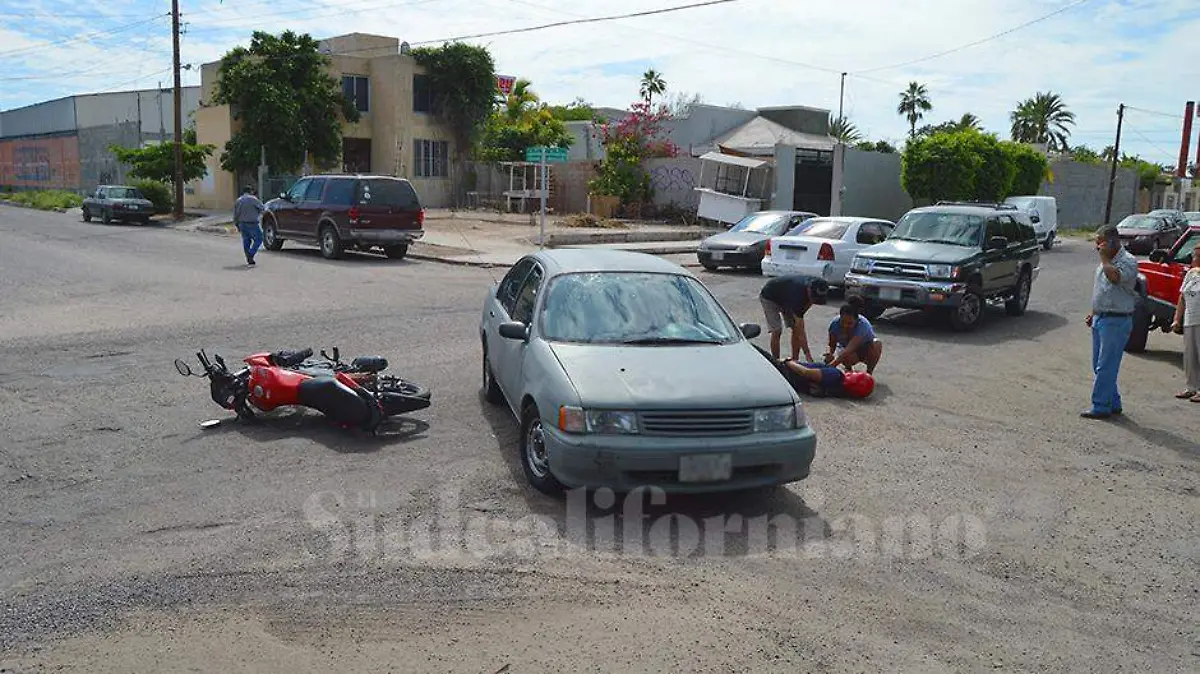 Motociclista atropellado