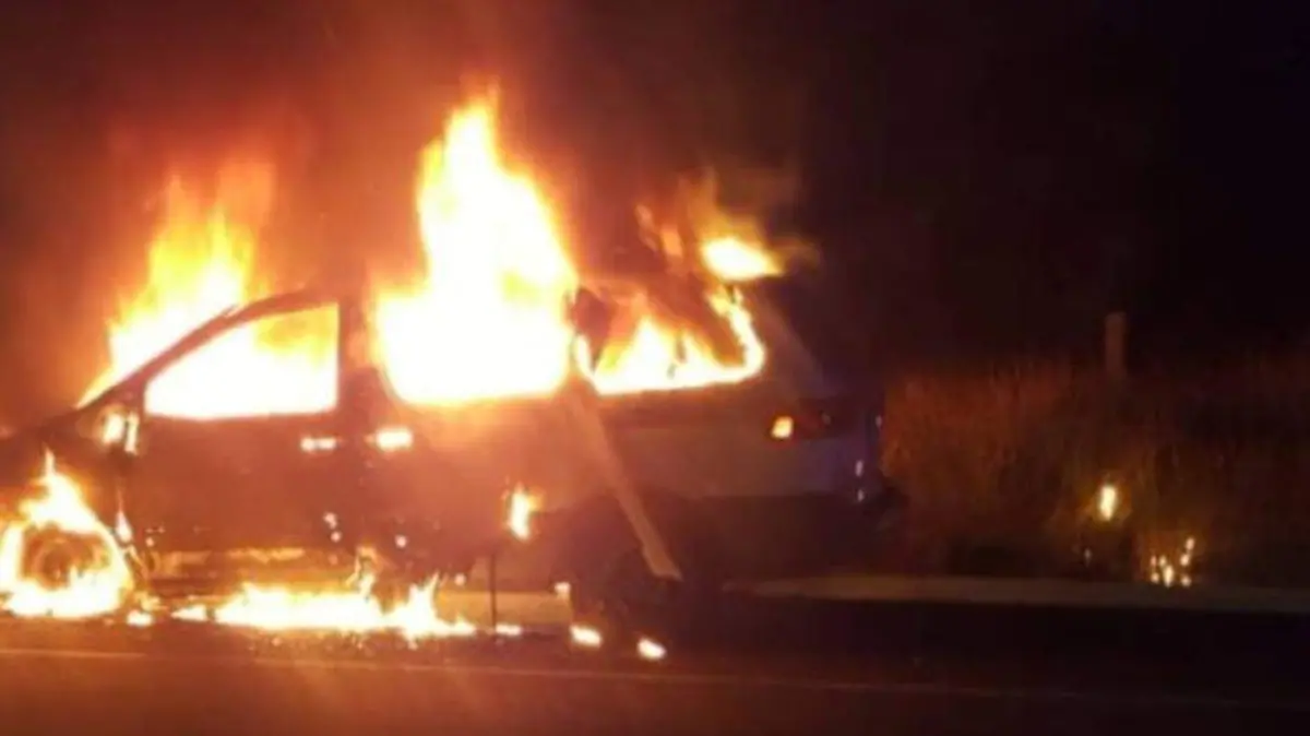 Incendio auto