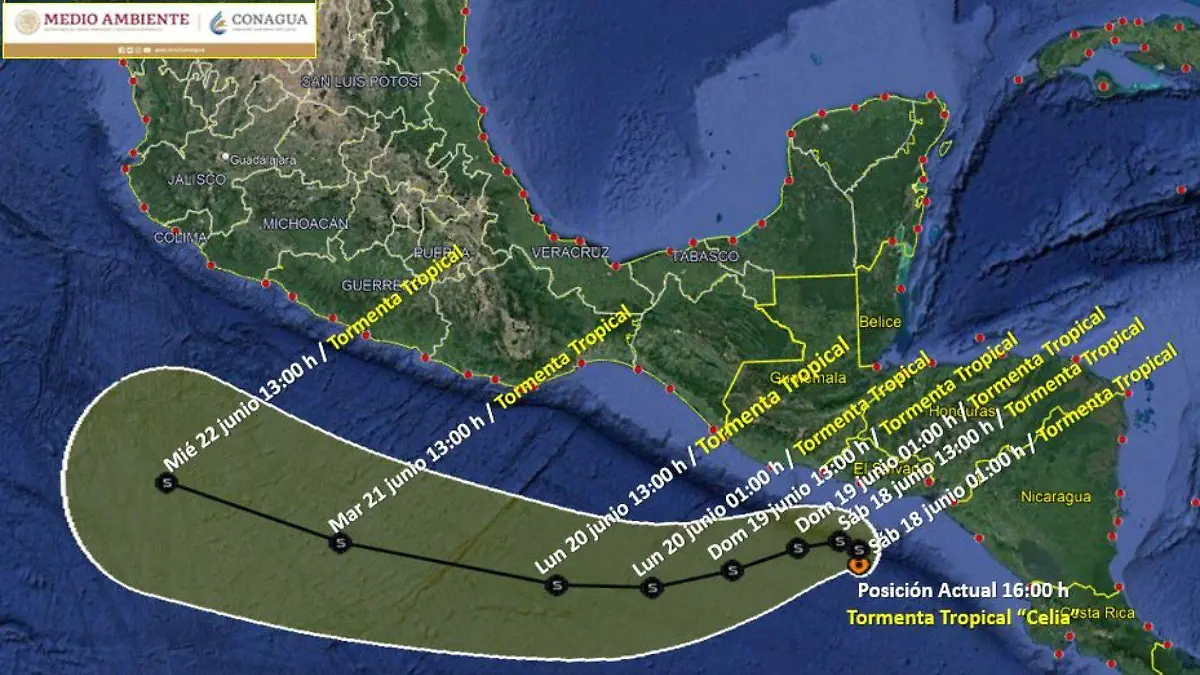 Tormenta Tropical Celia 
