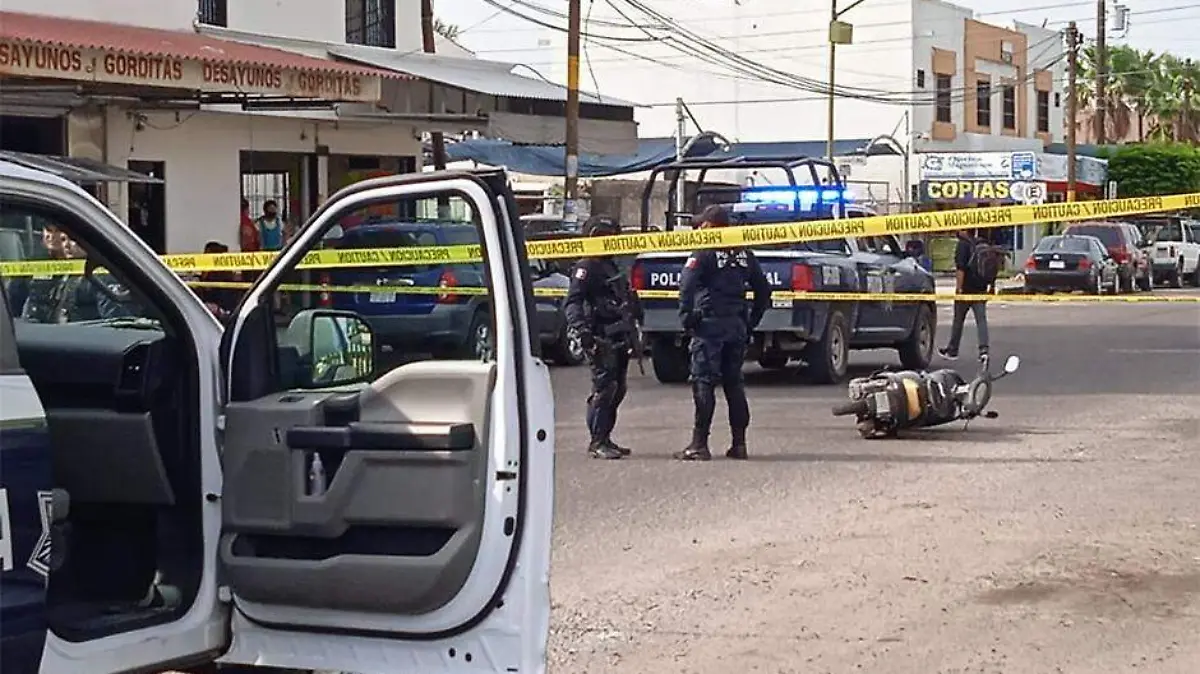 Diaparan a hombre en La Paz Policiaca