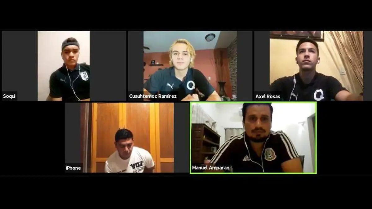 Platica virtual futbolistas