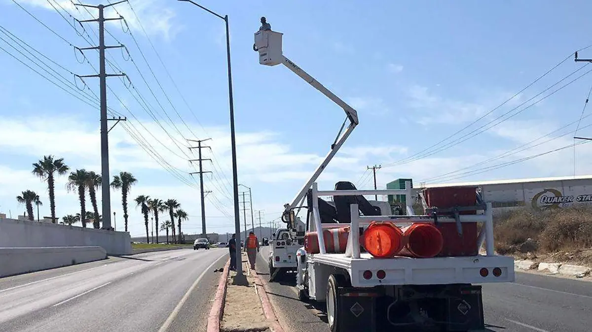 Alumbrado luz obras Los Cabos