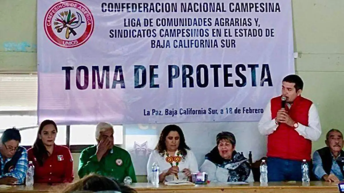 Nuevo dirigente confederación campesina BCS