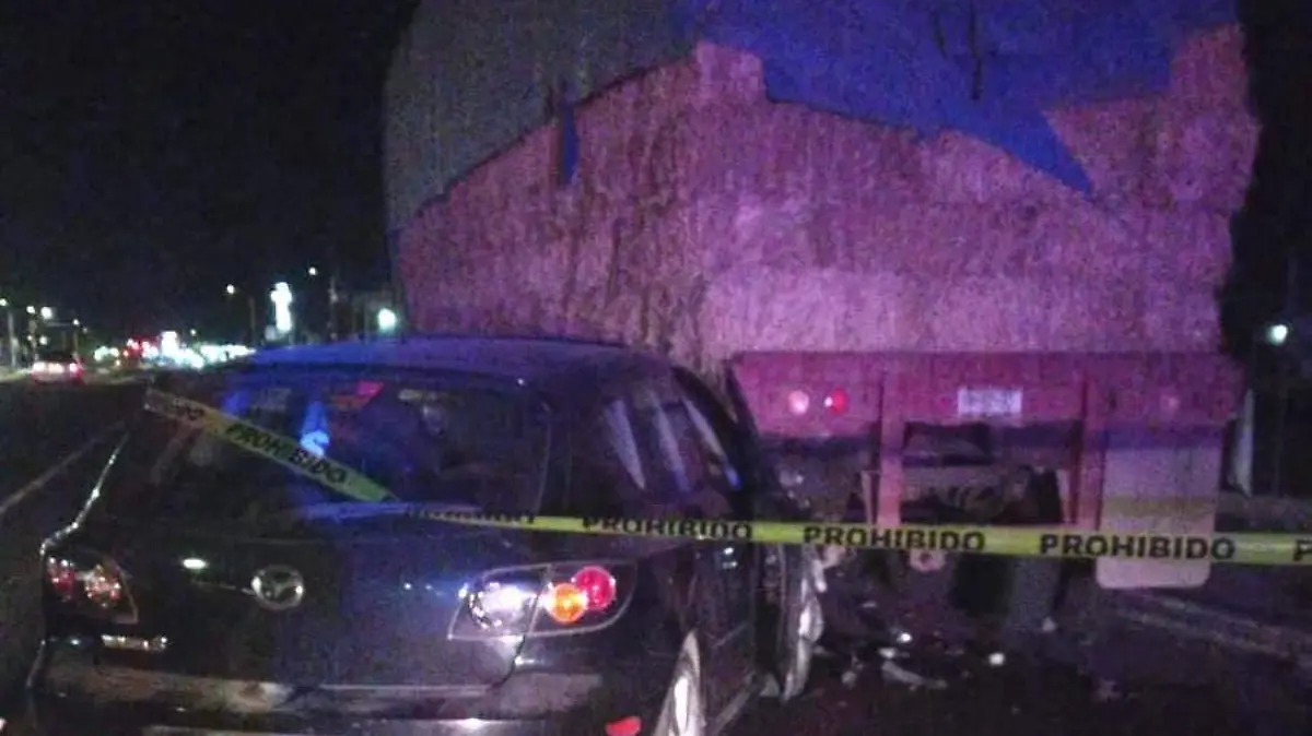 choca contra trailer