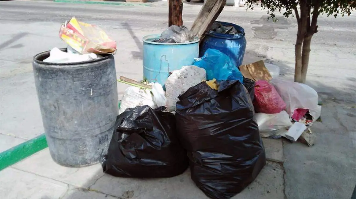 Basura calle paro servicios La Paz
