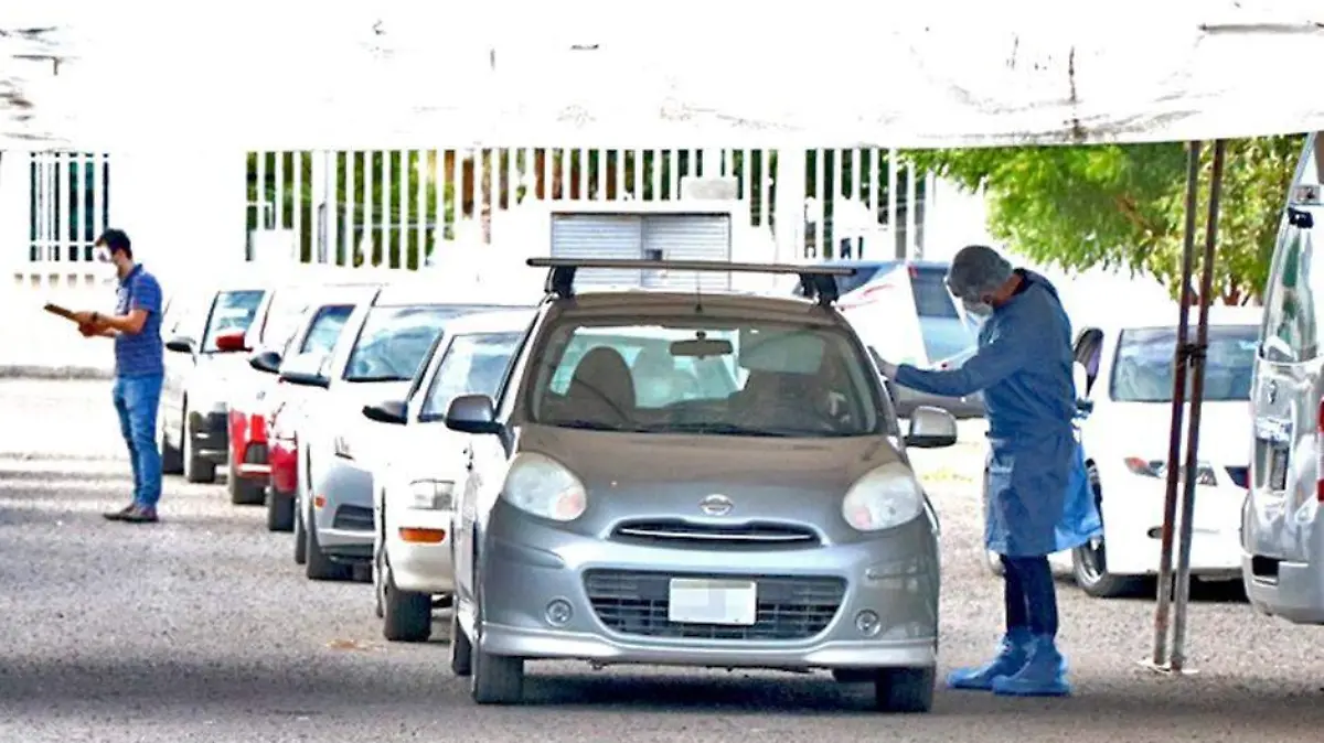 Toma muestra Covid circuito vehicular