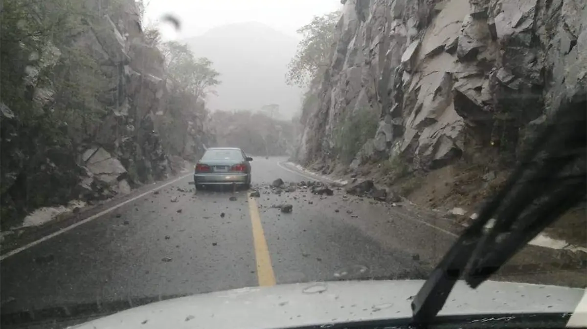Lluvias carretera La Paz
