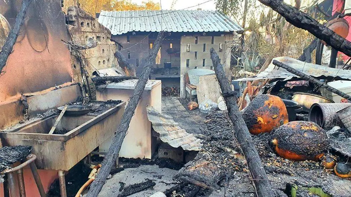 Construccion casas Santiago incendio 1