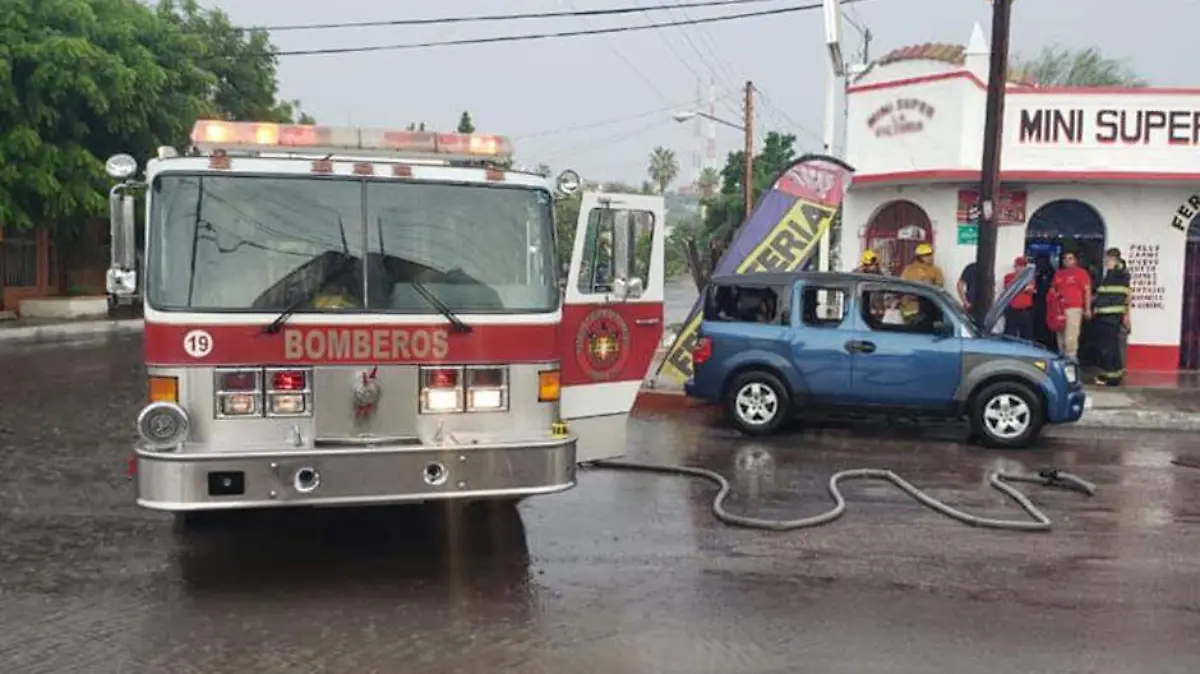 Bombero hombre calcinado