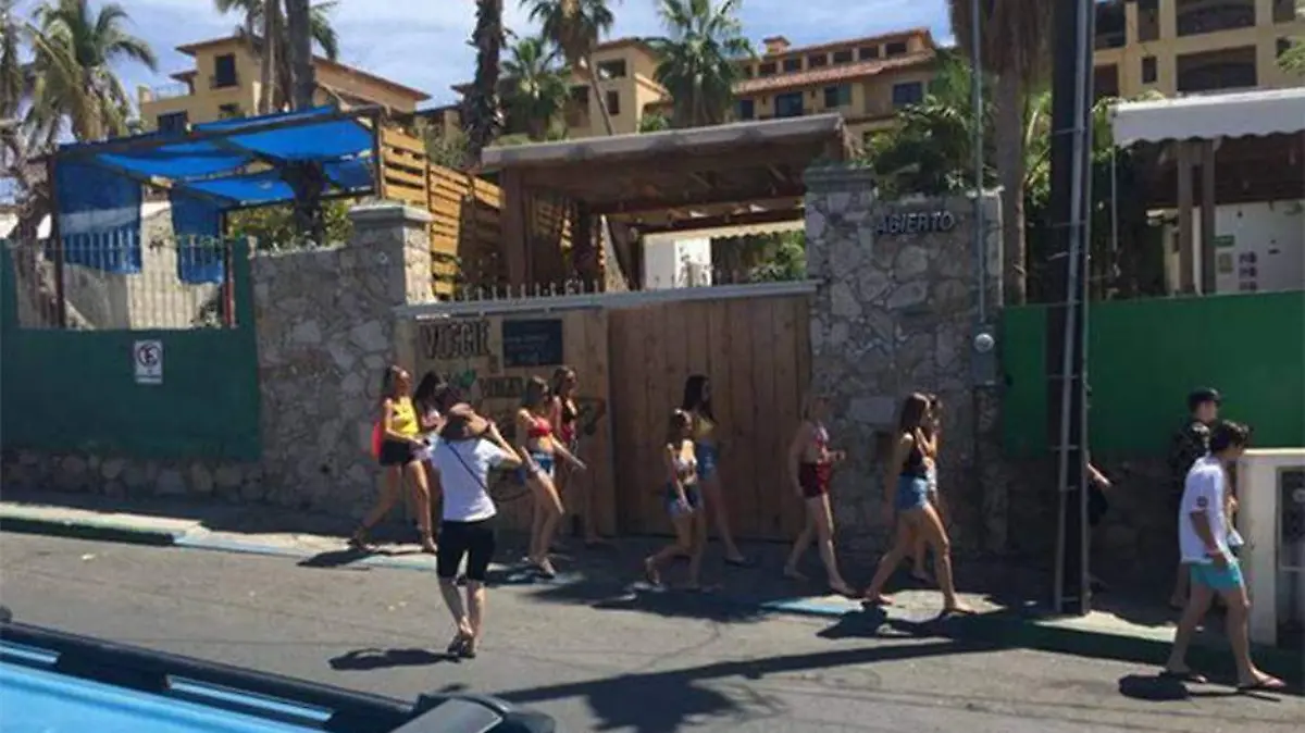 Spring breakers turistas los cabos