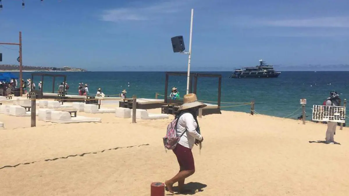 Vendedor ambulante Playa Los Cabos