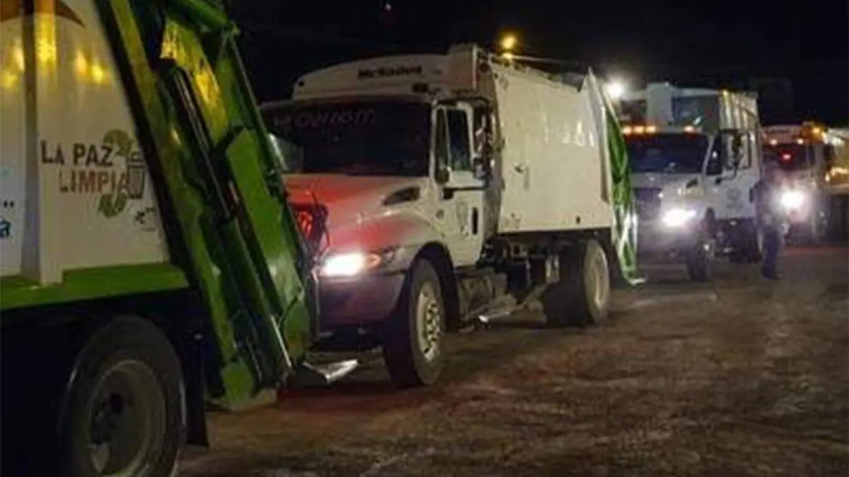 Paro Camiones de basura La Paz