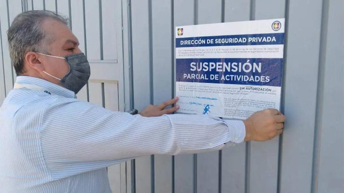 Suspenden empresa seguridad