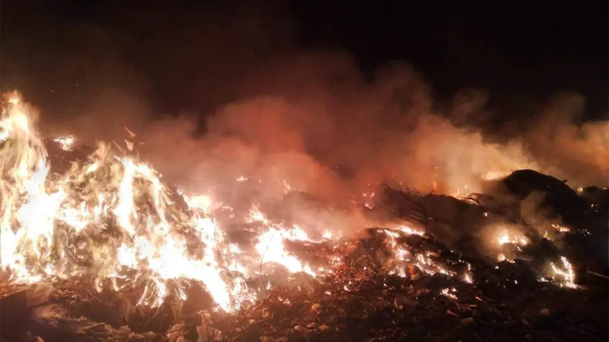 Incendio basurero