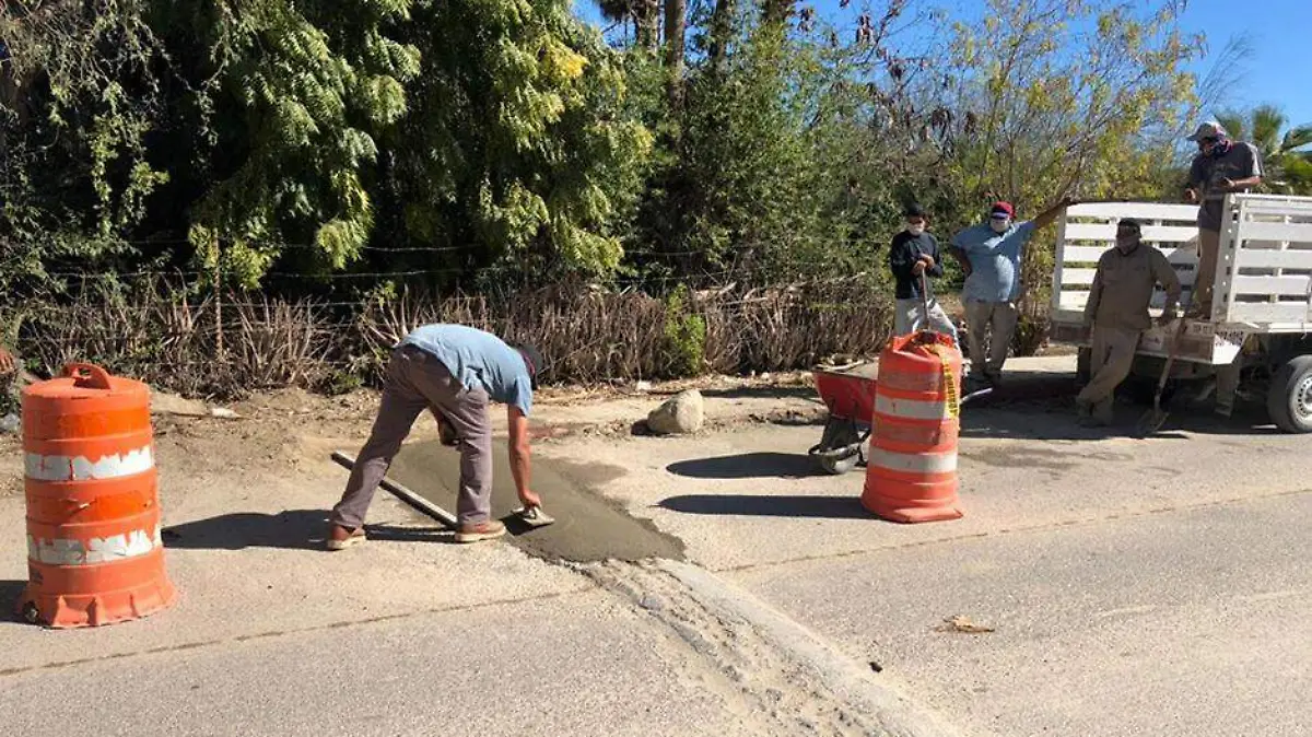 Bache calles obras Los Cabos