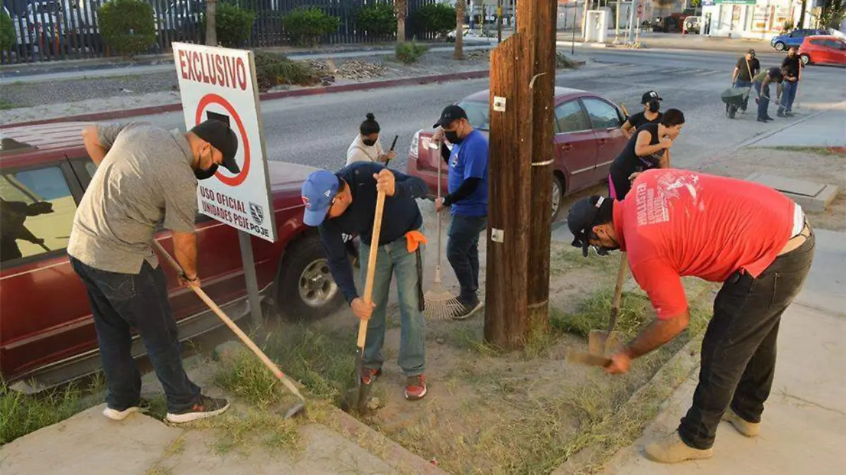Limpeza calle la paz