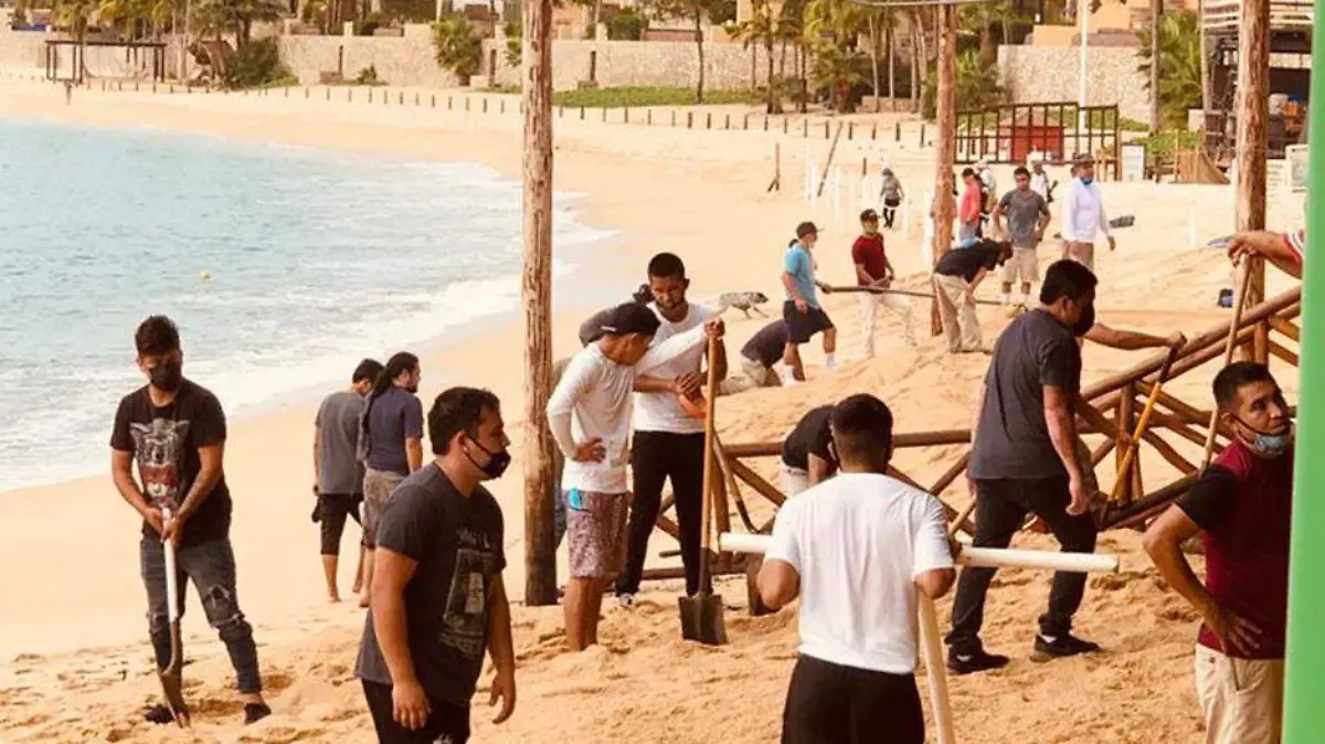 Limpieza restaurantes playa Los Cabos