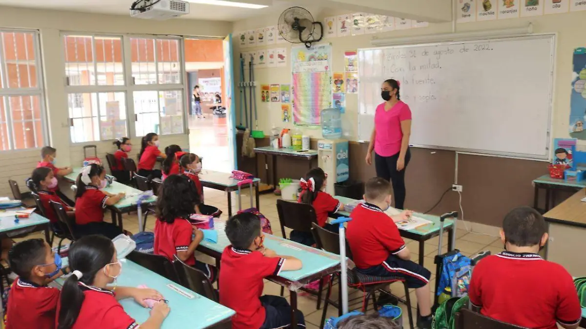 Alumnos primaria aula escuela