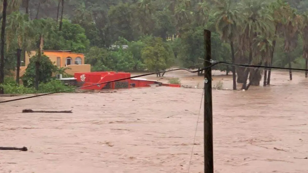 Mulege lluvias inundacion huracan 1