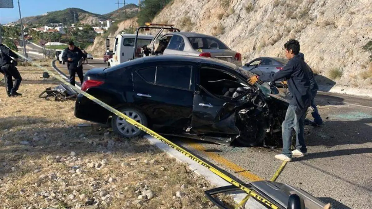 Accidente choque Los Cabos